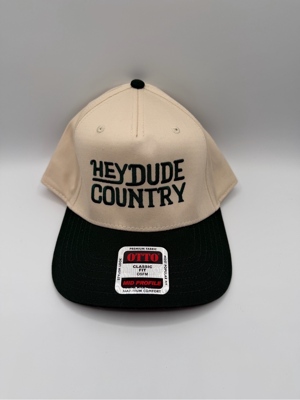 OTTO Beige and Black HeyDude Country Trucker Cap